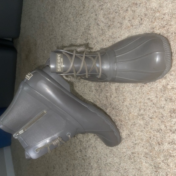 Gray Sperry Duck Boots - Picture 2 of 4